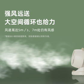 小熊（Bear）空气循环扇风宝电风扇 家用节能风扇强力对流涡轮换气扇 3D摇头大风量台扇桌面小风扇DFS-A30L1