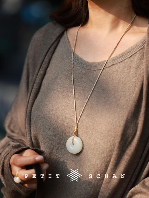 PETIT SCHAN小闪 JEW#024 complete success 圆满 顶俄巴莎一级白和田玉平安扣 商品图3