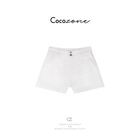 COCO ZONE 刘一一【100棉】水洗通勤百搭牛仔短裤 CD1A0624