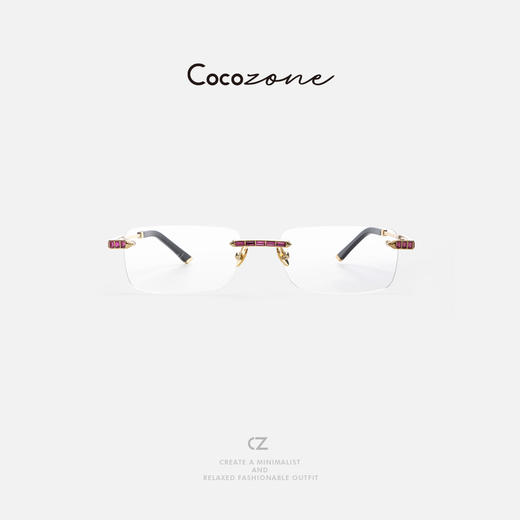 COCO ZONE 刘一一 2025无边框简约女式百搭眼镜 CD2A0840 商品图0
