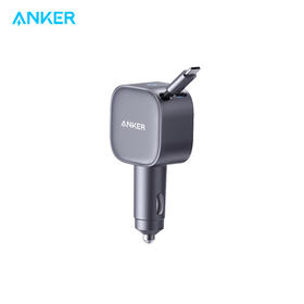 【新品】Anker安克 伸缩线车载充电器 独立双电路自带75cm伸缩线 兼容苹果安卓 A2738
