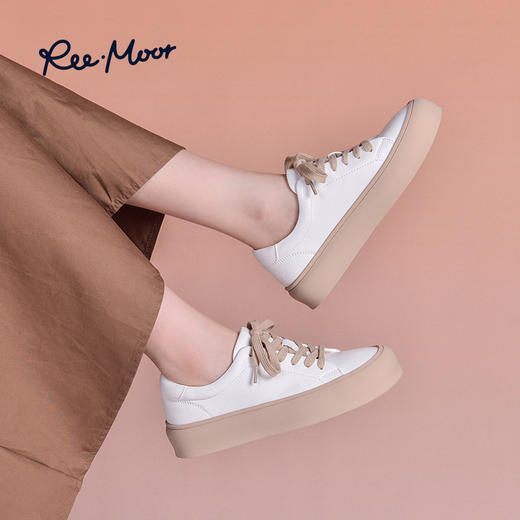 REEMOOR睿慕简约小白鞋休闲时尚软底百搭休闲运动鞋 商品图7