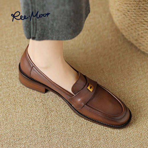 REEMOOR新英伦超软羊皮通勤乐福鞋 商品图8