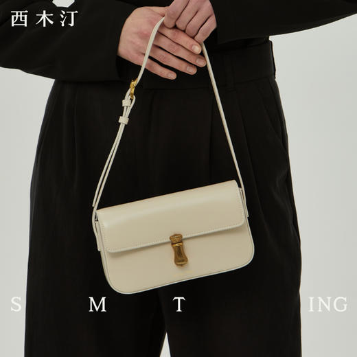 【种草好物馆专属】西木汀 第一眼 牛皮小包包女小众单肩腋下包百搭质感斜挎包 商品图2