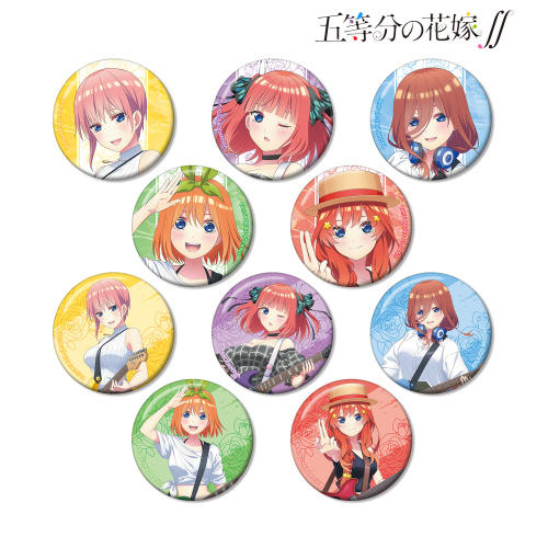 五等分的花嫁 吉他演奏 吧唧 徽章 10包/盒 谷子 商品图0