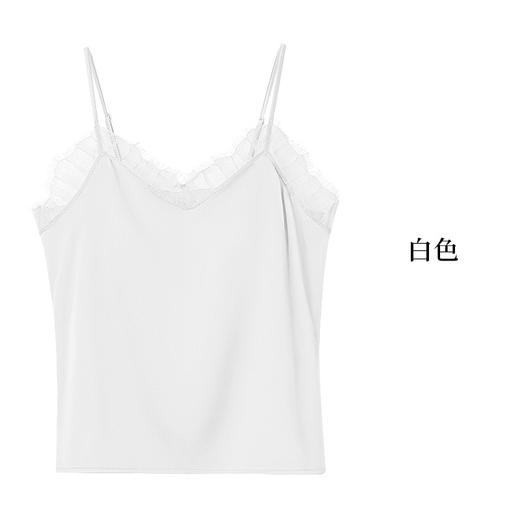 丁摩 19姆米重磅桑蚕丝奢华缎面真丝罩杯一体吊带S311 商品图6