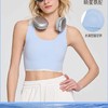 跃牌【周游世界系列】春夏新款瑜伽服女点胶波浪边撞色固定杯美背健身背心BR1597 商品缩略图0