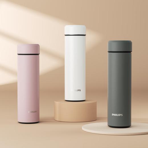 飞利浦_保温杯大容量水杯304不锈钢高颜值男女生随行杯户外运动AWP2532_白色/灰色 商品图1