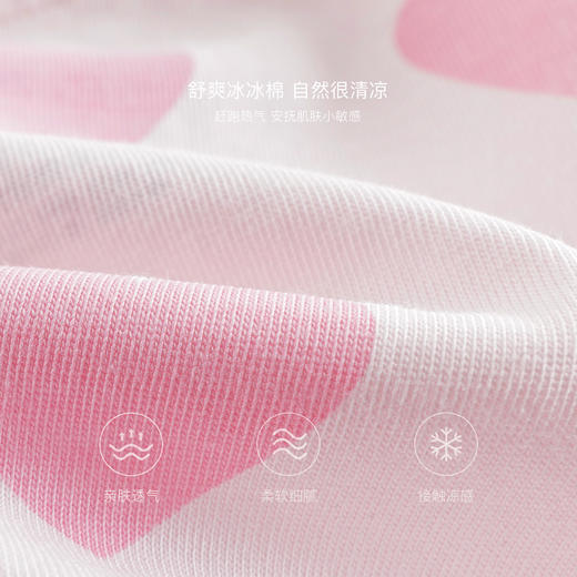 【凉感】马克珍妮女童爱心满印无袖连衣裙宝宝裙子夏装新款550895 商品图3