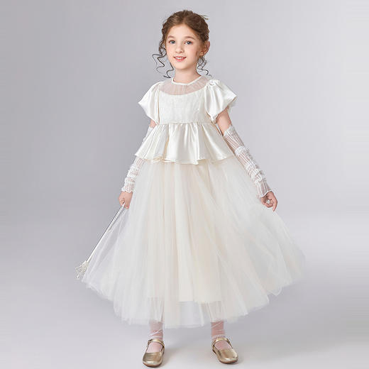 笛莎Deesha 童装女童连衣裙女童夏季公主蓬蓬纱裙 商品图4