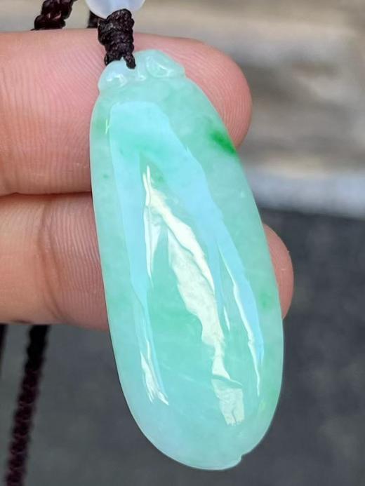 【云意轩翡翠】编号：6621 糯冰绿底翡翠福瓜  天然翡翠 附证书 商品图1