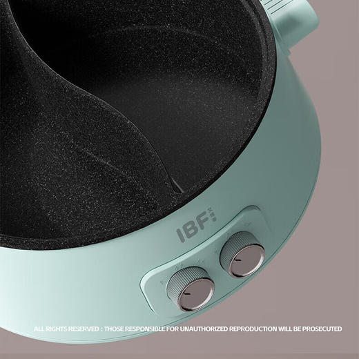 IBF艾博菲艾博菲要开心·双锅一体电火锅_蓝色【K】 商品图0