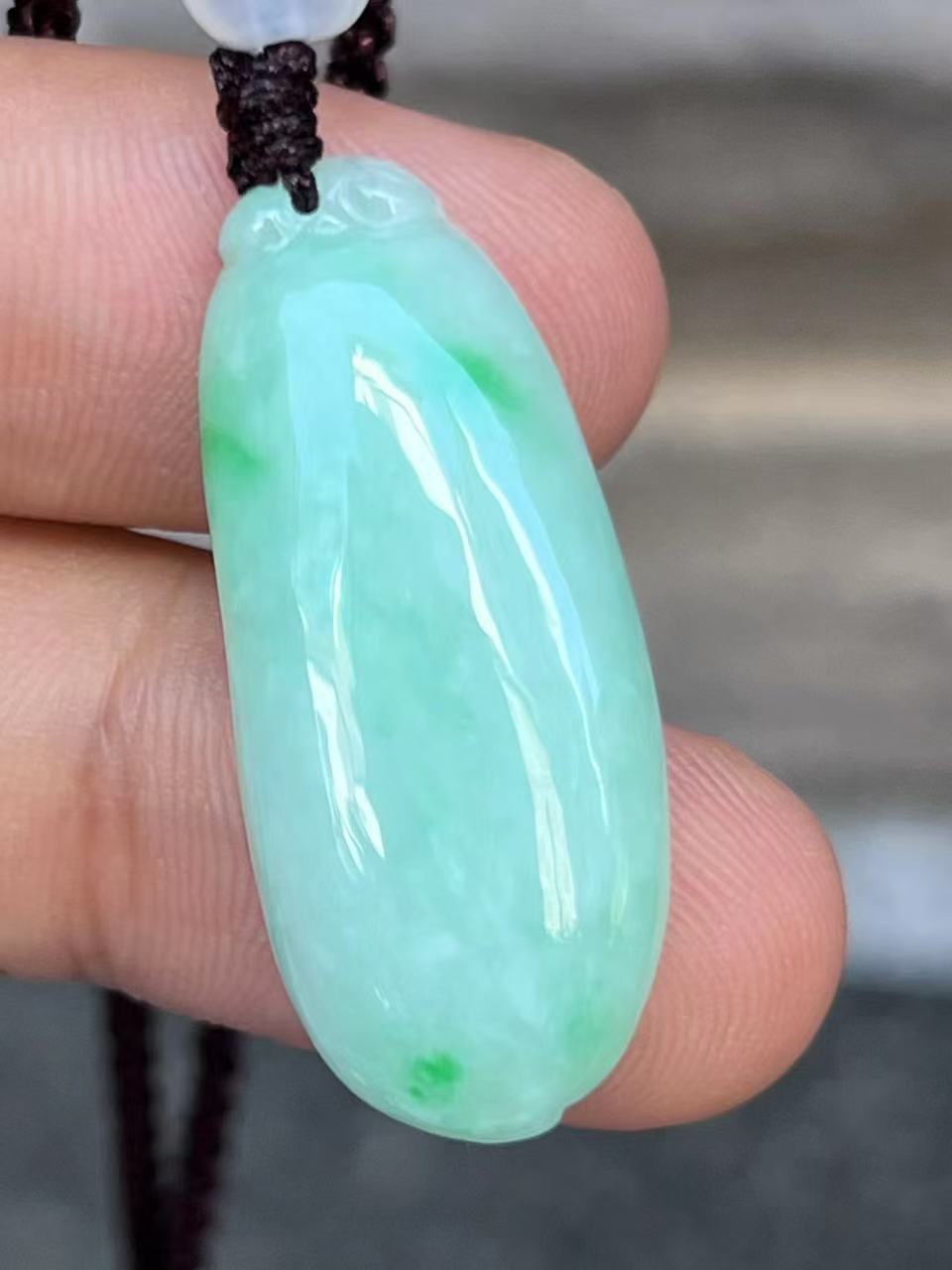 【云意轩翡翠】编号：6618 糯冰绿底翡翠福瓜  天然翡翠 附证书