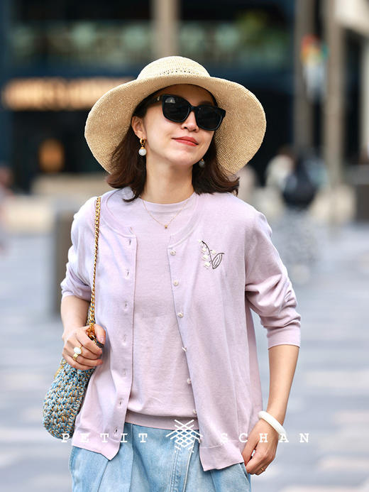 PETIT SCHAN小闪 CLO#797 jingle bells 铃儿响叮当 棉麻丝纯手工刺绣针织开衫 商品图3