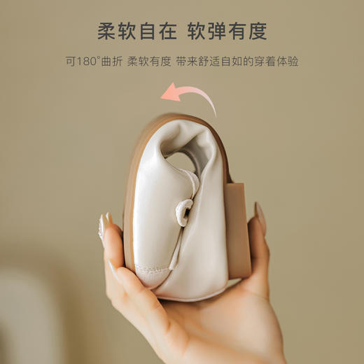 REEMOOR春夏新款小香风圆头平底鞋 小香风蛋卷鞋 商品图3