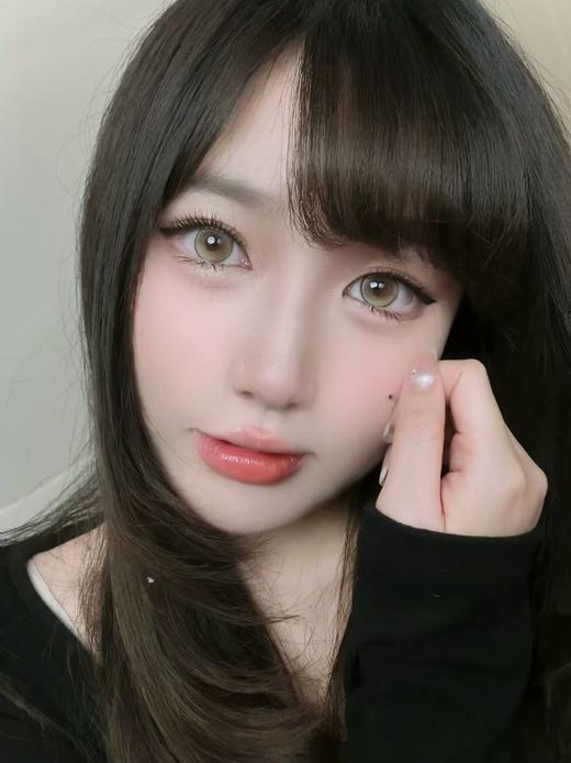 【大直径】PUFF GIRL-发财煎蛋 棕-14.5mm【半年抛 度数0-800度 含525/575】 商品图1