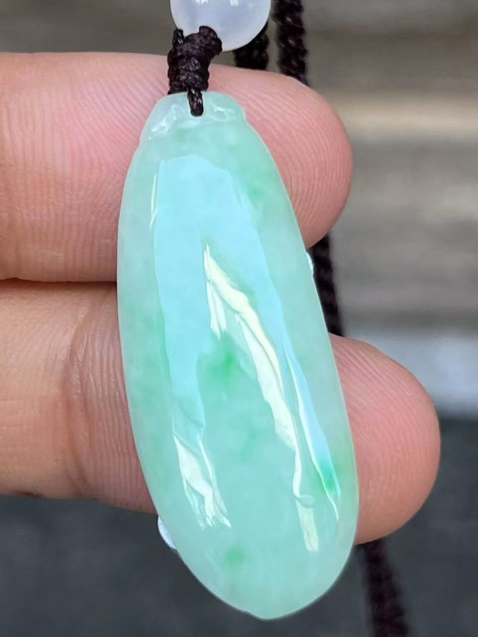 【云意轩翡翠】编号：6659 糯冰绿底翡翠福瓜  天然翡翠 附证书