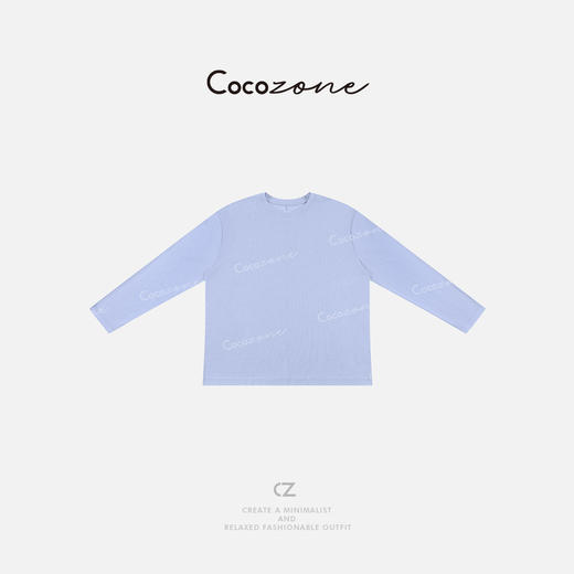 COCO ZONE 刘一一 【100棉】显瘦亲肤圆领长袖T恤 CD2A0803 商品图1