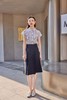Le Malene 通勤简约百搭藏蓝色半裙 18326 商品缩略图1