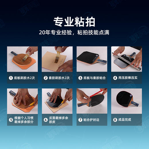 Sanwei三维75号75PAR专业乒乓球拍底板5+2外置碳素纤维球拍 商品图2