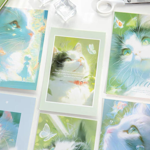 纸先生原创明信片素材手写简约卡片可爱文艺留言周边原创明信片/盒30张入/图案随机发货 商品图5