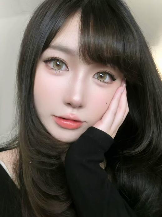 【大直径】PUFF GIRL-发财煎蛋 棕-14.5mm【半年抛 度数0-800度 含525/575】 商品图2