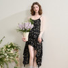 西遇法式吊带连衣裙女夏季新款不规则度假风沙滩裙碎花裙SS050518 商品缩略图3