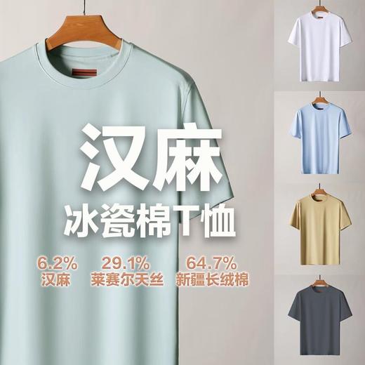 汉麻棉凉感冰瓷天丝短袖T恤 TX463 商品图4