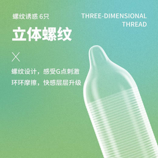 第六感避孕套 安全套 超薄螺纹24只 超薄凸点螺纹狼牙套 男女情趣用品 商品图2