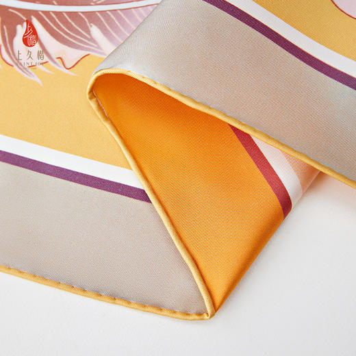 SAINTJOY/上久楷真丝方巾 印花真丝方巾 欢歌 FJS24010 商品图12