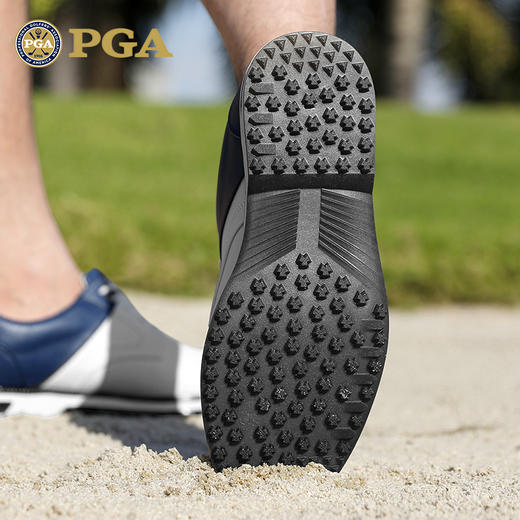 美国PGA 高尔夫球鞋男款英伦风休闲运动鞋防水防侧滑鞋钉golf鞋 商品图2