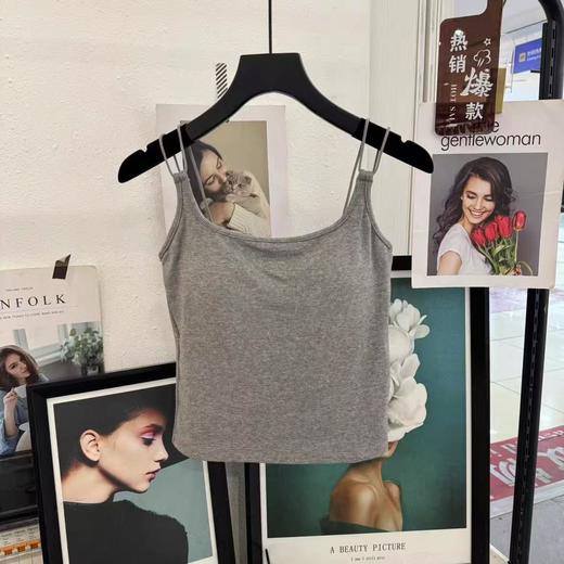 【清仓好价】女士性感吊带一体式背心/文胸美背 细肩带无钢圈80-130斤*2件 商品图4