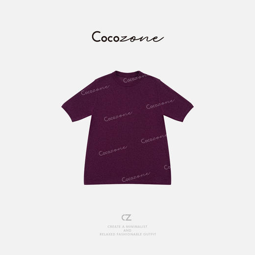COCO ZONE 刘一一【莱赛尔桑蚕丝混纺】纯色简约毛针织衫CD1A0755 商品图0