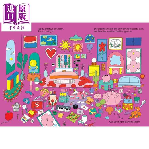 【中商原版】Bettys Birthday 贝蒂的生日 英文原版 儿童绘本 故事图画书 进口图书 低幼儿童启蒙找找书活动书 寻找 推理 计算 商品图2