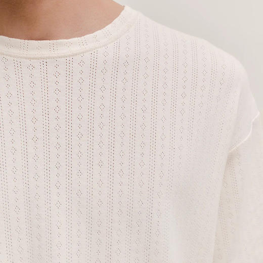 A Kind Of Guise TADOR T-SHIRT意大利棉暗纹针织宽松圆领短袖T恤 商品图3