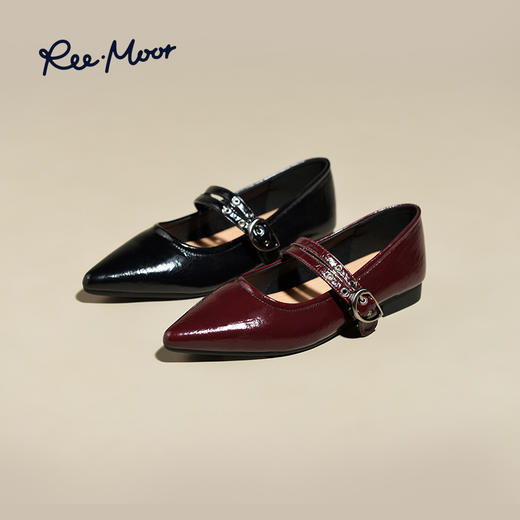 REEMOOR睿慕丨2025年春法式一字扣带玛丽珍 商品图1