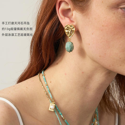 lost in echo2025夏季新款度假异域立体超轻手工水滴心形耳环耳坠 商品图2