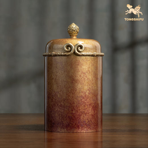 铜师傅《悟空之茶叶罐》客厅桌面茶叶罐铜摆件 家居工艺品 商品图1