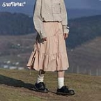 早乙女惠子saotome/STMQZ251067/抽褶花苞A字半裙