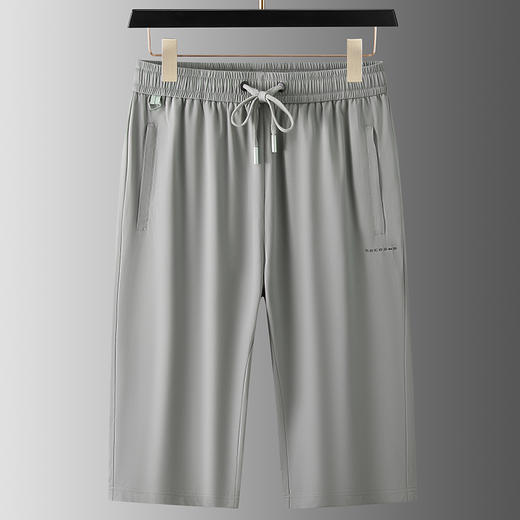 【速干】【DWN】大依优型大码休闲七分短裤冰丝中裤大号裤子弹力透气加肥加大夏季松紧腰宽松运动 商品图4