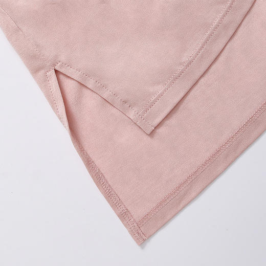 丁摩 100%桑蚕丝针织叠领开叉真丝上衣 商品图2