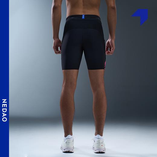 内道灵动力印花收纳四分防滑紧身裤弹力平纹女款跑步训练运动 商品图4