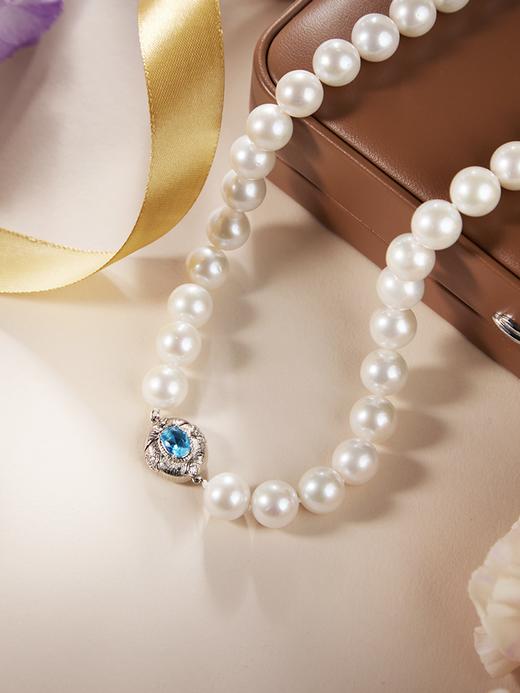 【天猫同款】悦甄 人造晶石 爱迪生白色串珠11-12mm 兰黛 商品图4