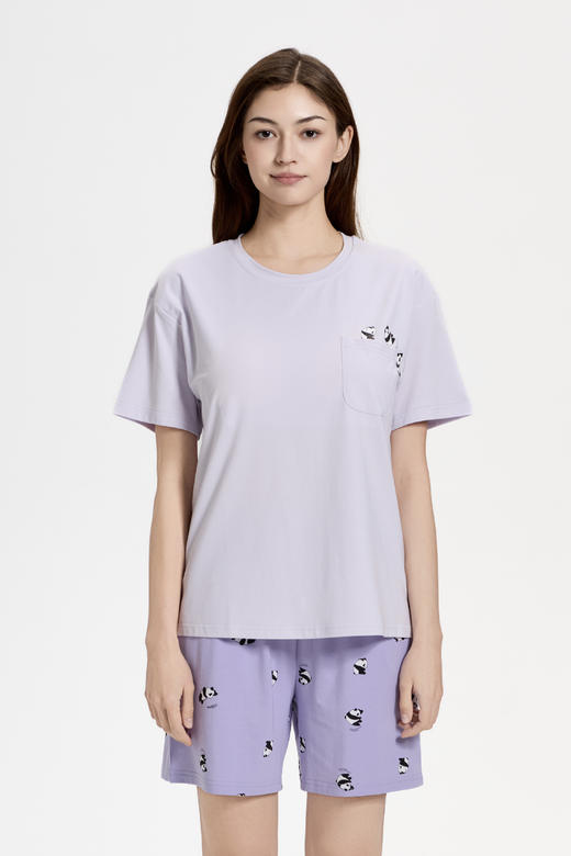 连绵·熊猫莫代尔家居服 男/女款（胸垫款） 商品图8