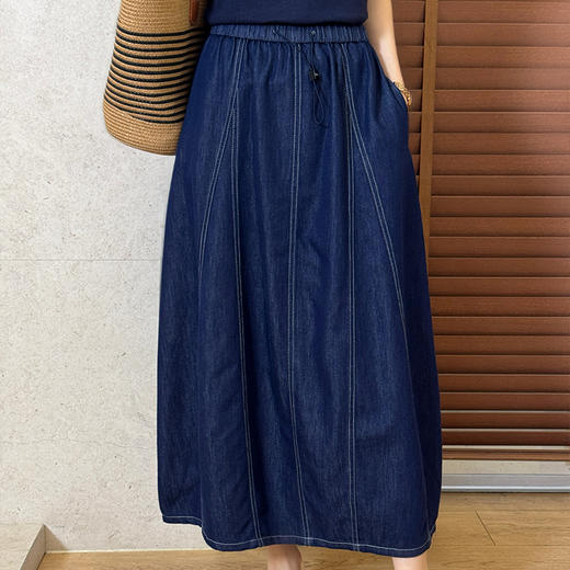 【不退不换、现货】良木礼灯笼牛仔裙（8952） 商品图3
