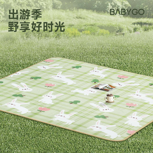 BABYGO进口户外防水防潮垫草坪露营地垫折叠便携隔热儿童野餐垫子 商品图2