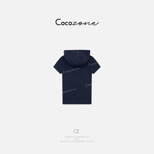 COCO ZONE 刘一一 【人丝莱赛尔混纺】针织连帽开衫外套CD1A0284 商品图1