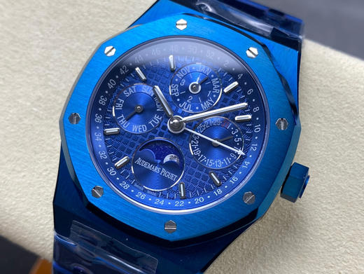 NOOB official爱彼 皇家橡树系列 ，复杂功能万年历腕表。型号：26574ST.OO.1220ST.01 业内唯一实现原版功能➕贵族钟表 爱彼皇家橡树系列万年历腕表 正品原版开模❕❕ 商品图2