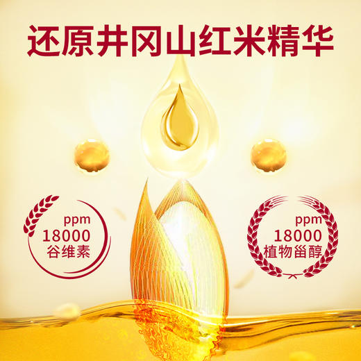 拓高 承康红米胚芽稻米油2升/桶【周日不发货】√ 非化学精炼，保留红米胚芽精华 √ 18000谷维素+维生素E，呵护心血管 √ 烟点高、清爽不腻，煎炸凉拌都放心 商品图4