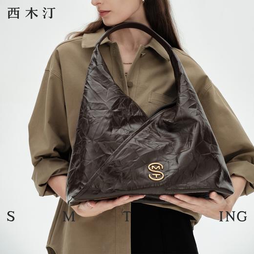 【柔见定制专属】西木汀 静享时刻 牛皮托特包女大容量单肩腋下包手提通勤包包231028 商品图3
